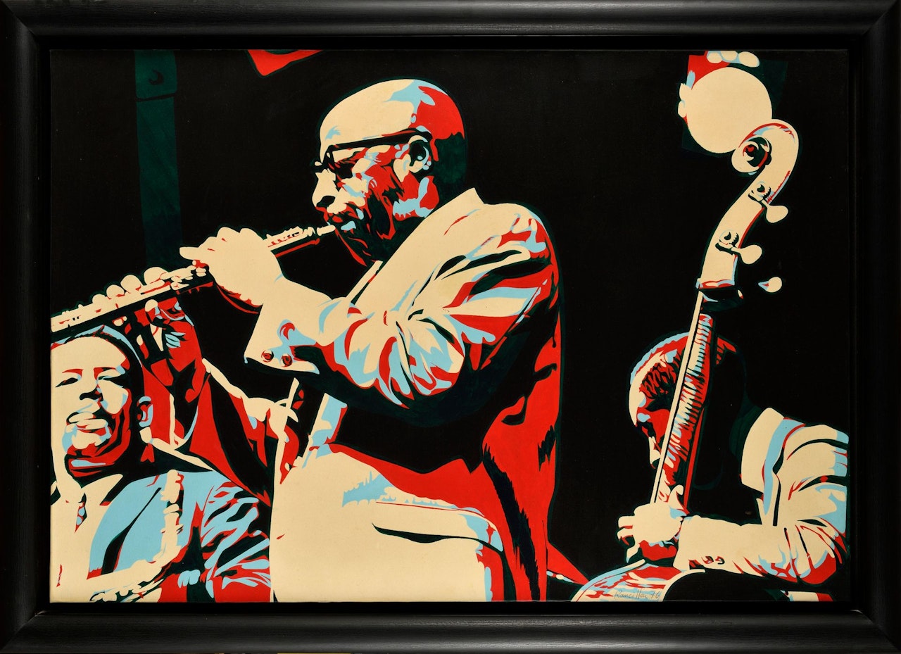 Yusef Lateef by Bernard Rancillac