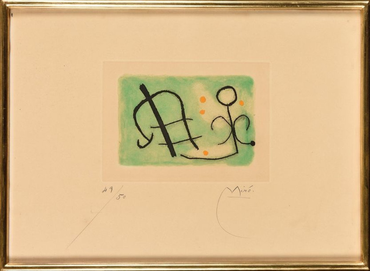Plate for "We have" volume of text by Joan Miró
