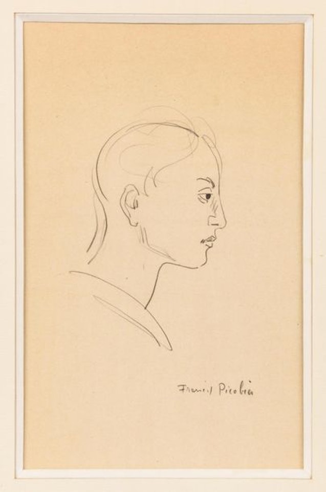 Portrait d"homme de profil by Francis Picabia