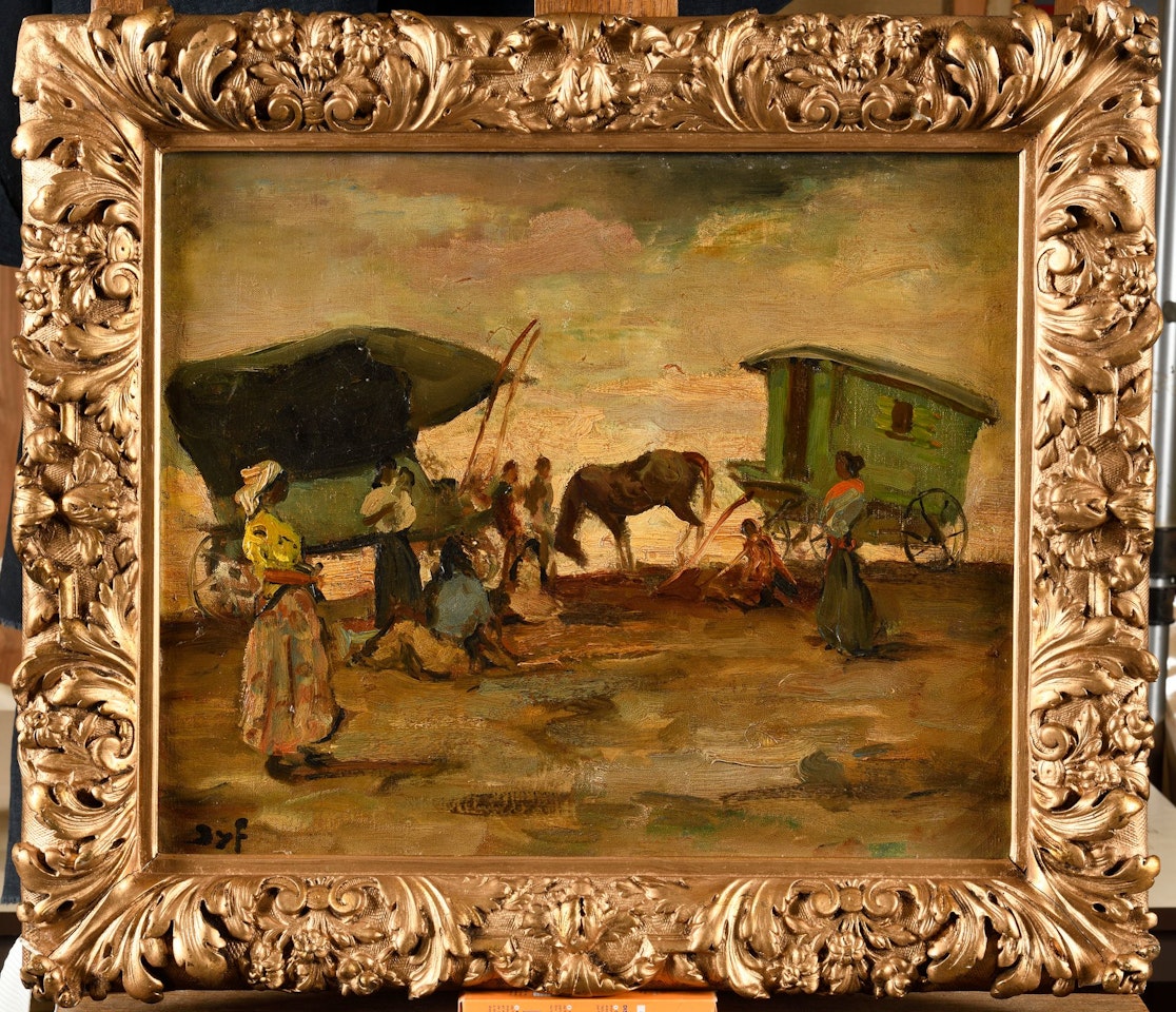 La halte des gitans by Marcel Dyf