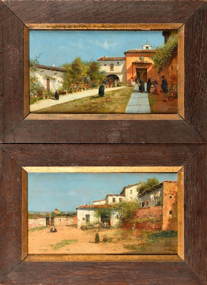 View of Granada and Toledo by Spanish School