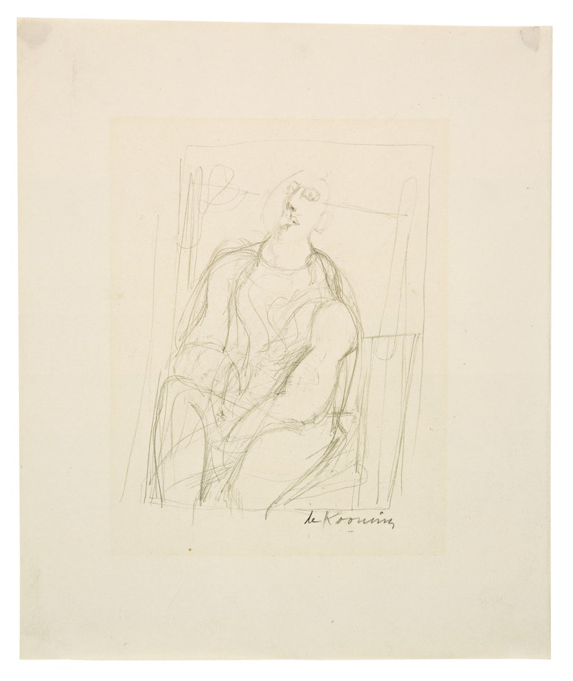 SEATED MAN by Willem de Kooning