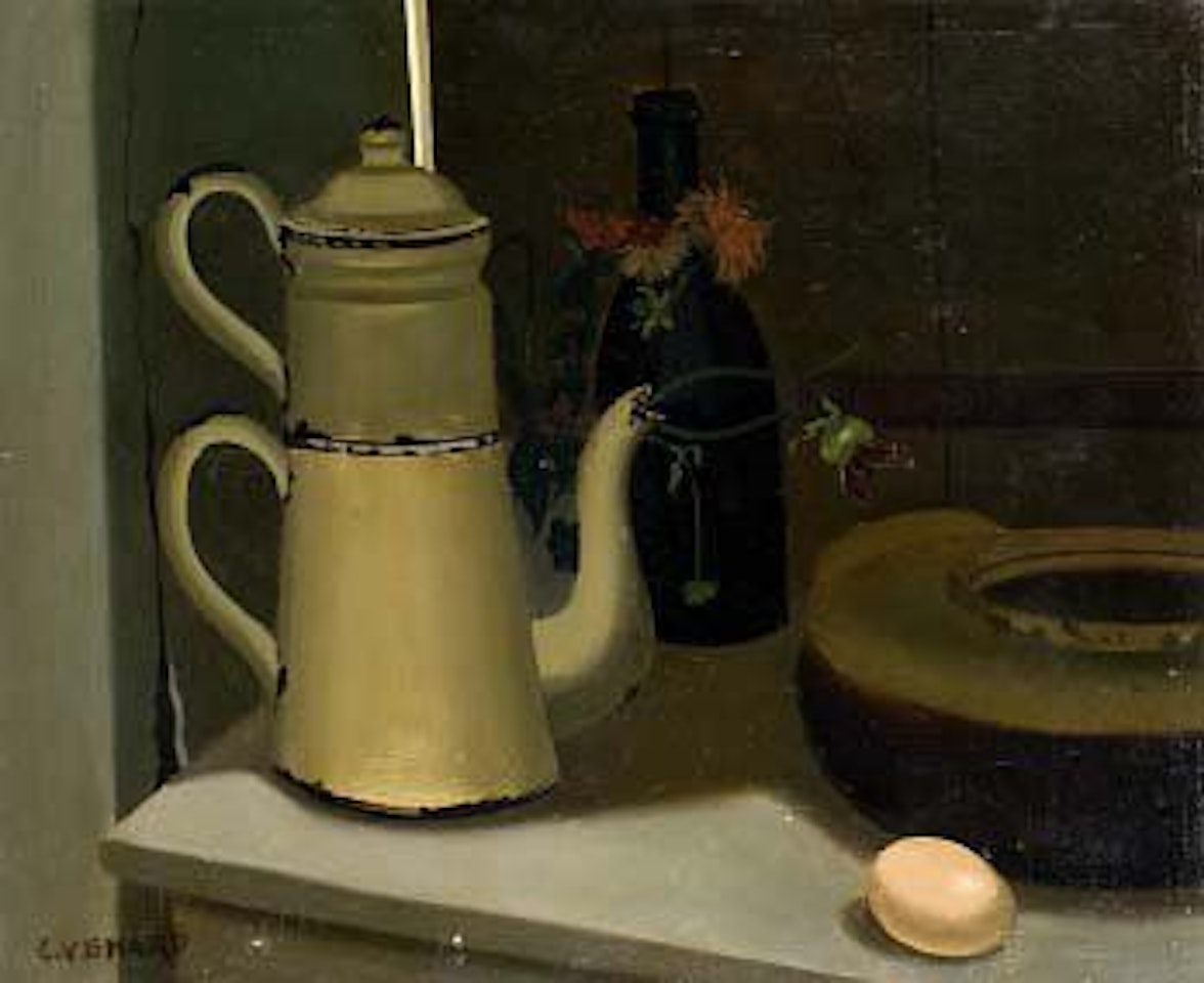 STILL LIFE WITH COFFEE POT by Claude Venard