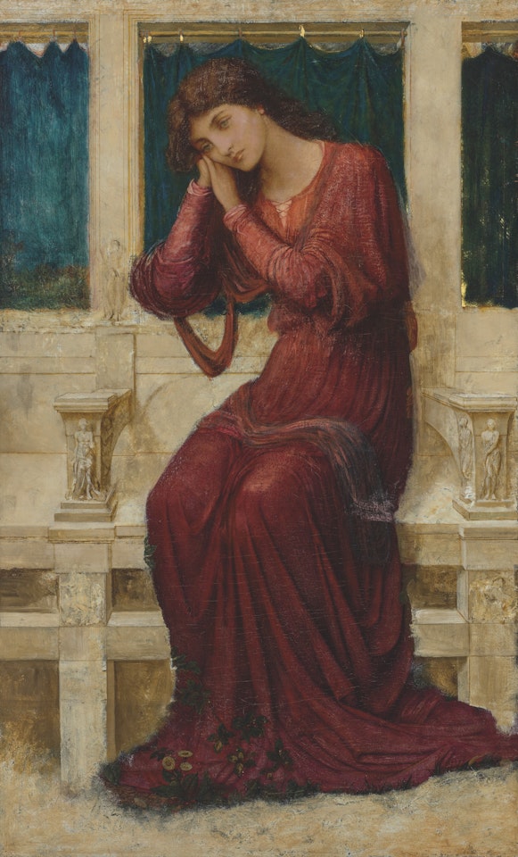 When sorrow comes in summer days by John Melhuish Strudwick