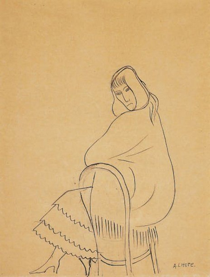SEATED WOMAN Indian by André Lhote