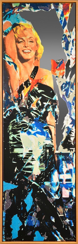 Marilyn (Artist"s mirror) by Mimmo Rotella