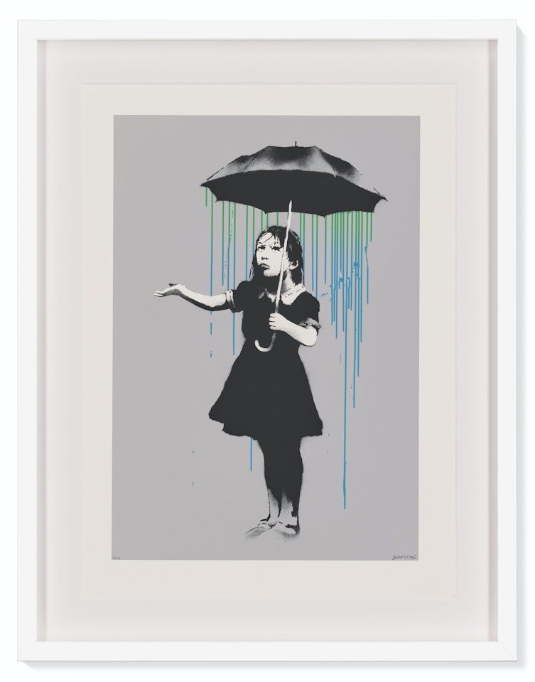 Nola AP (Green to Blue Rain) by Banksy