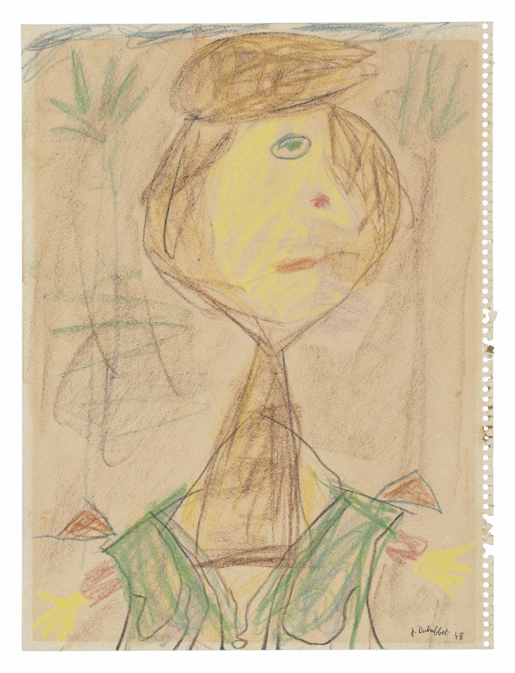 Arabe à la gandoura by Jean Dubuffet