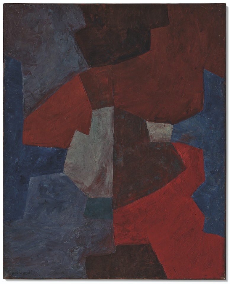 Rouge bleu gris et lie-de-vin by Serge Poliakoff