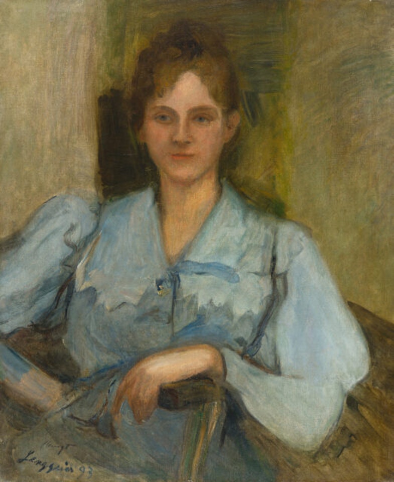 Portrait of a young lady by Max Slevogt