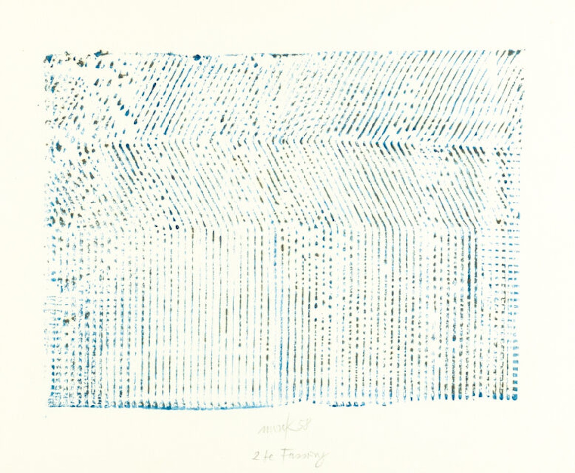 Systematics of the farmer cultivating a field, “2nd version” by Heinz Mack