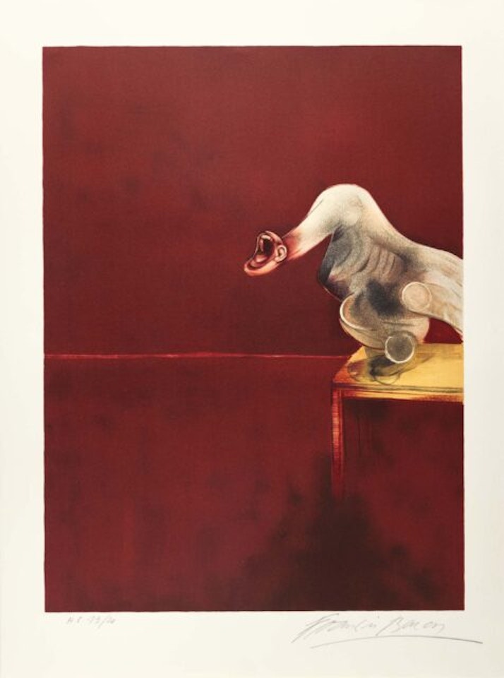 Series of 3 sheets x Second Version of Triptych 1944. by Francis Bacon
