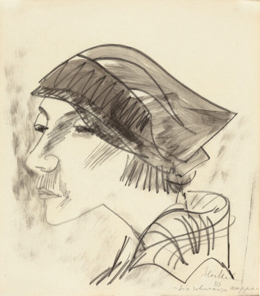 “The Black Cap” by Erich Heckel