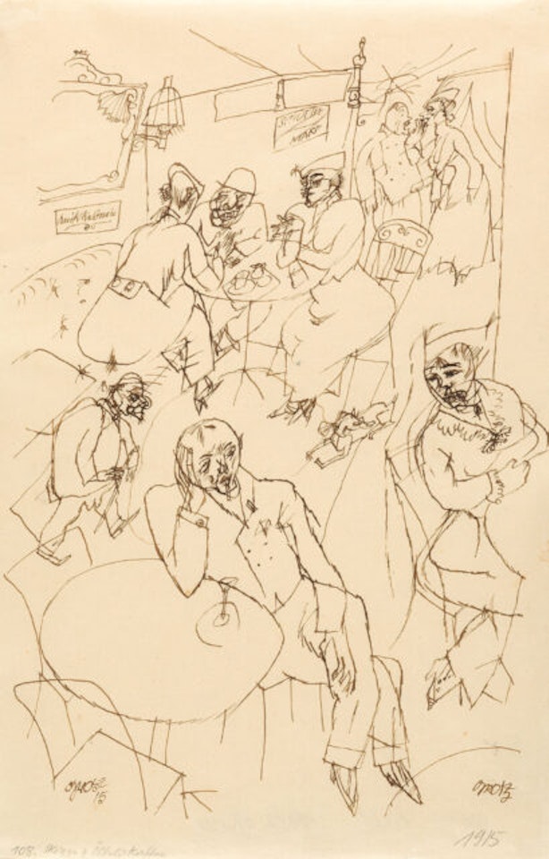 Coffee shop. by George Grosz