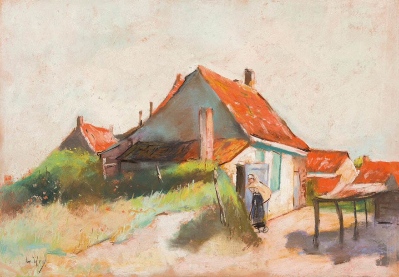 Houses with red roofs (Holland) by Lesser Ury