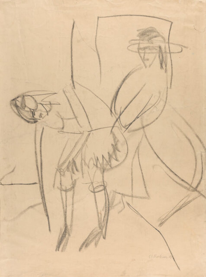 dancers by Ernst Ludwig Kirchner