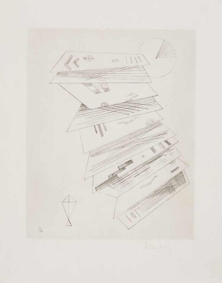Second etching for the “Cahiers d"Art” editions by Wassily Kandinsky