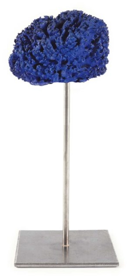 Untitled (Blue Sponge Sculpture). by Yves Klein