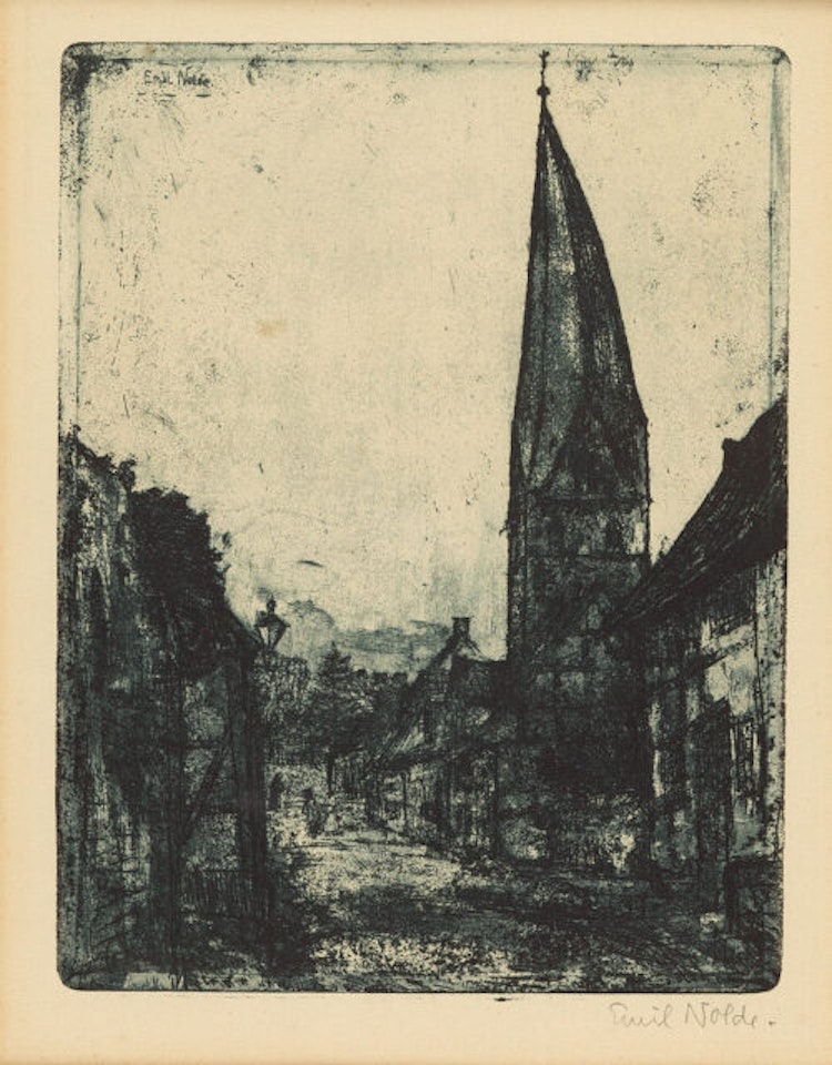 Leaning Tower in Soest by Emil Nolde
