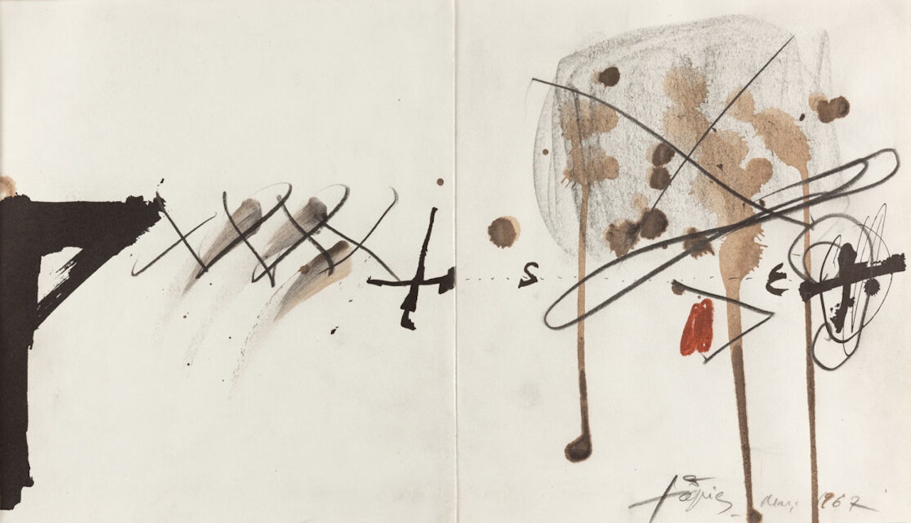 Untitled. by Antoni Tapies