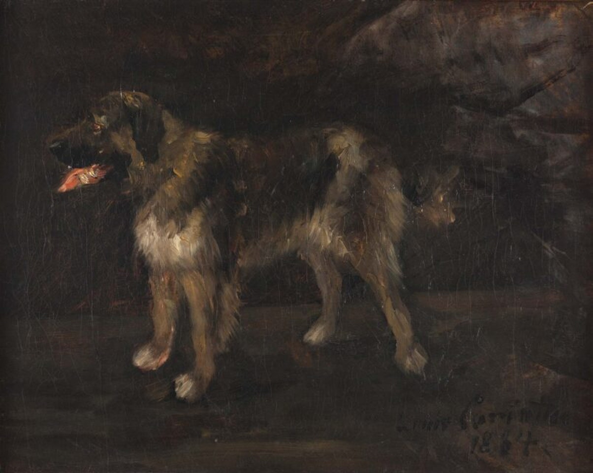 Dog study for “The Plot” by Lovis Corinth