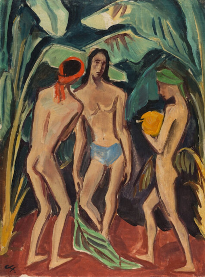 Tropical scene. by Karl Hofer