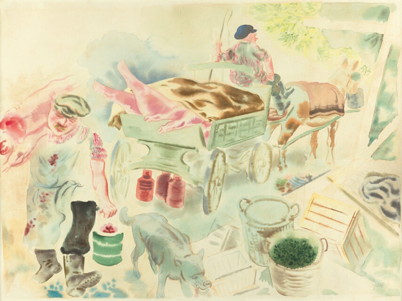 “Butcher wagon”. by George Grosz