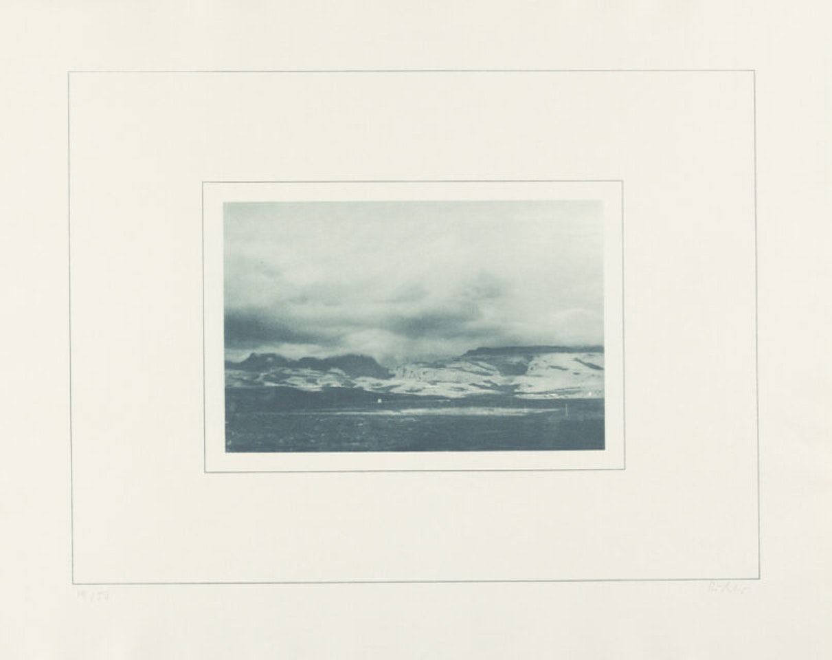 Series of 6 sheets x Canary landscapes II. by Gerhard Richter