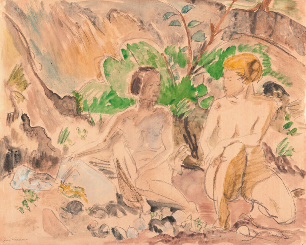“Two Girls” by Erich Heckel