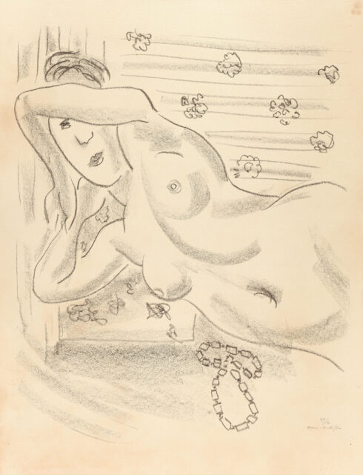 Torse now in a necklace d"ambre by Henri Matisse