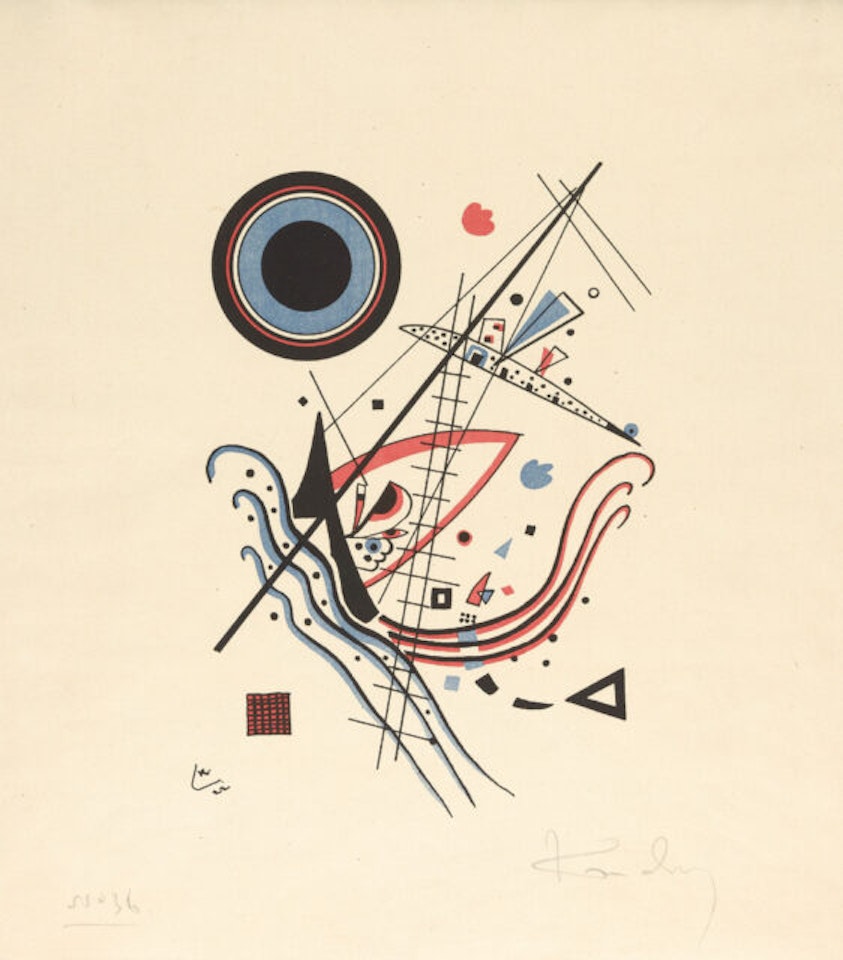 Lithograph ‘Blue". by Wassily Kandinsky