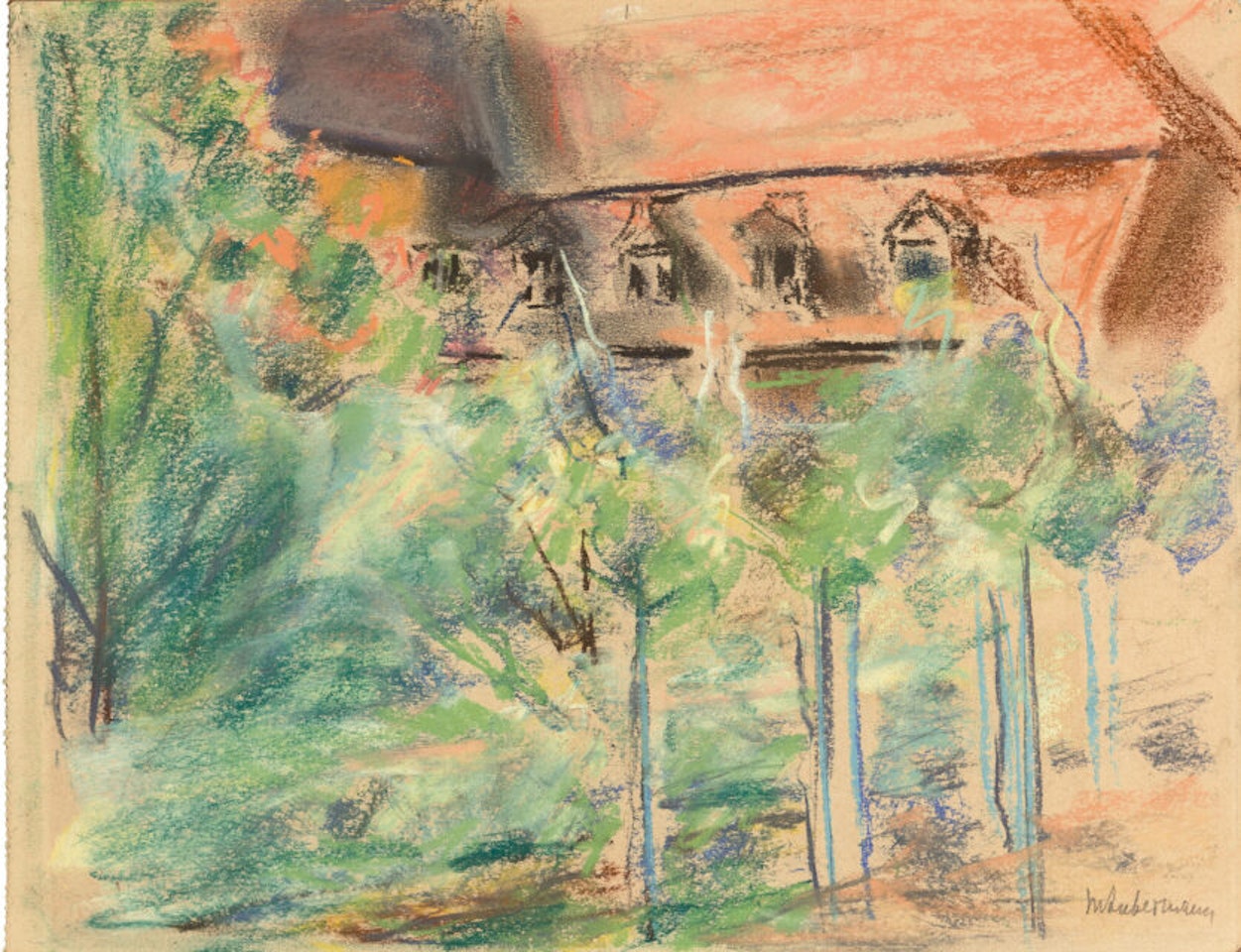 The Villa Oppenheim in Wannsee by Max Liebermann