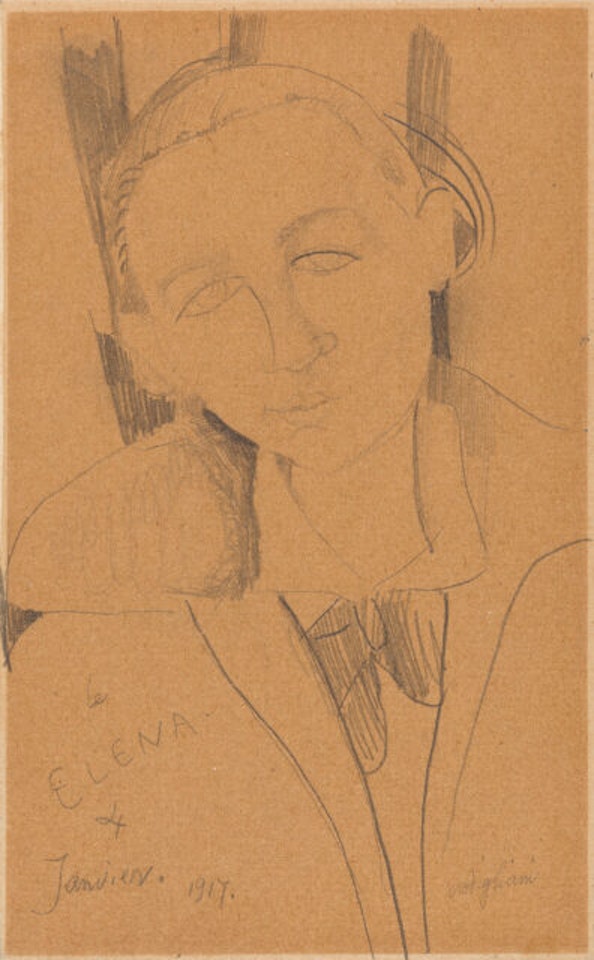 “à Elena” (Hélène Povolozky) by Amedeo Modigliani