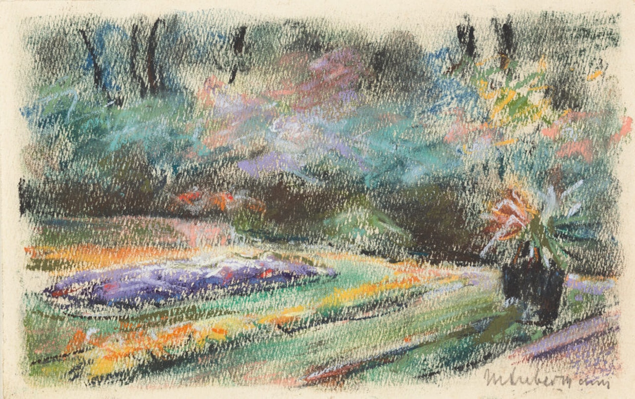 The flower terrace in the Wannsee Garden to the northwest by Max Liebermann