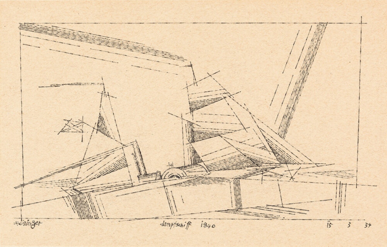 “Steamship 1840” by Lyonel Feininger