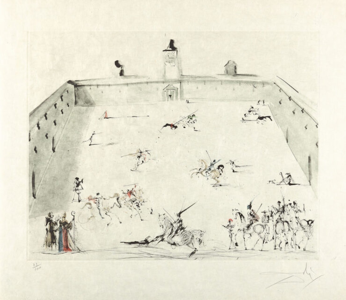 Figueras; Tienta. by Salvador Dali