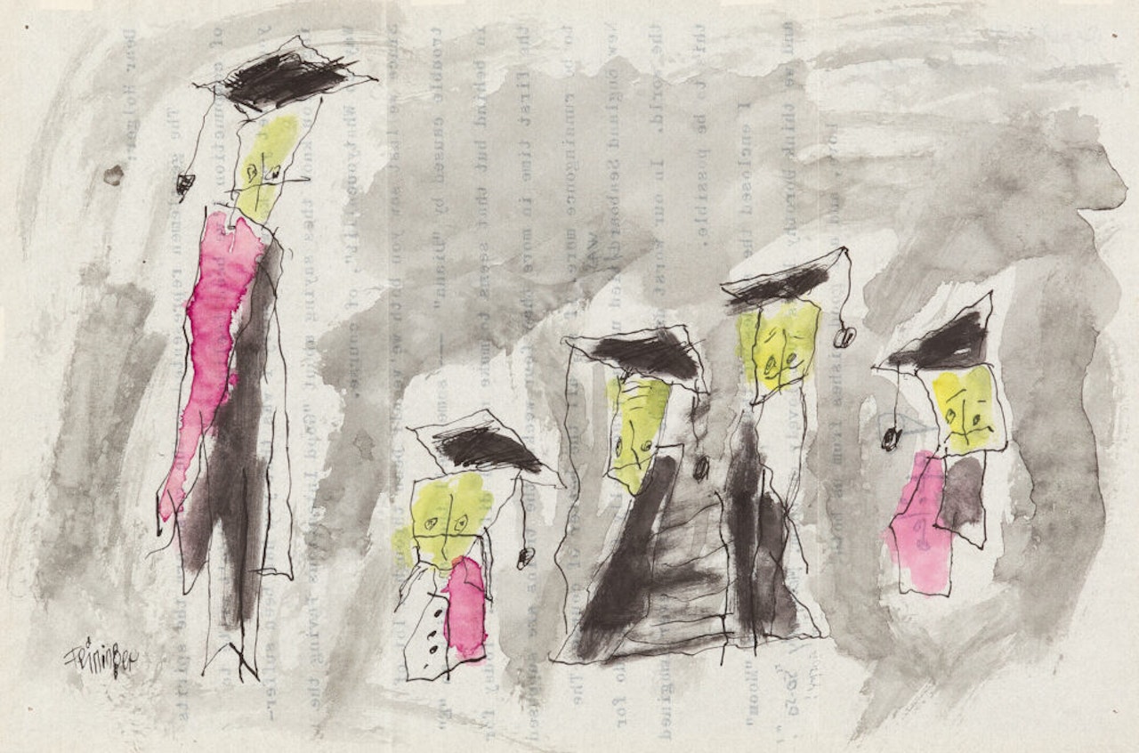 Ghosties (spirits of compunction) by Lyonel Feininger