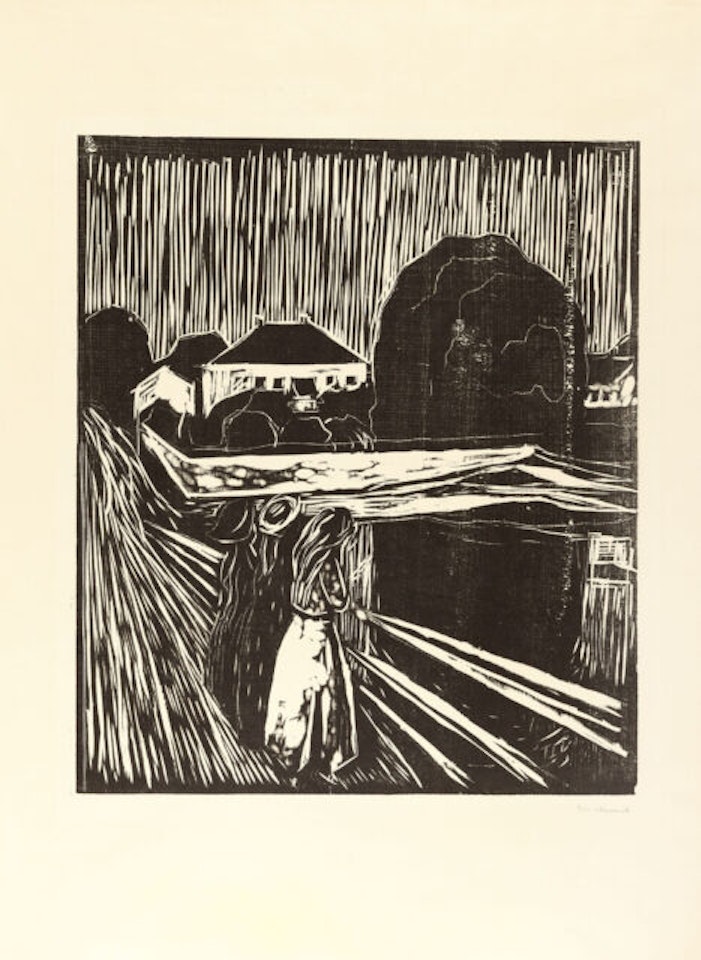 Girl on the bridge by Edvard Munch