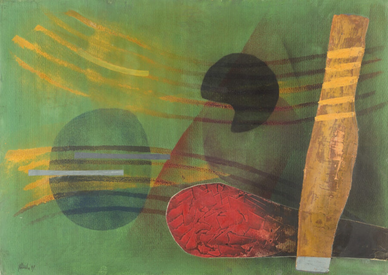 Untitled (“In the Green Depth”) by Fritz Winter
