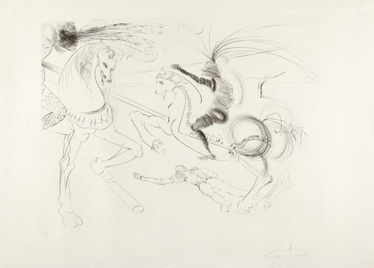La Déroute de San Romano by Salvador Dali