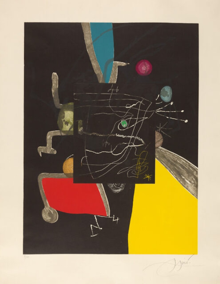 Llibre dels sis Sentits V by Joan Miró