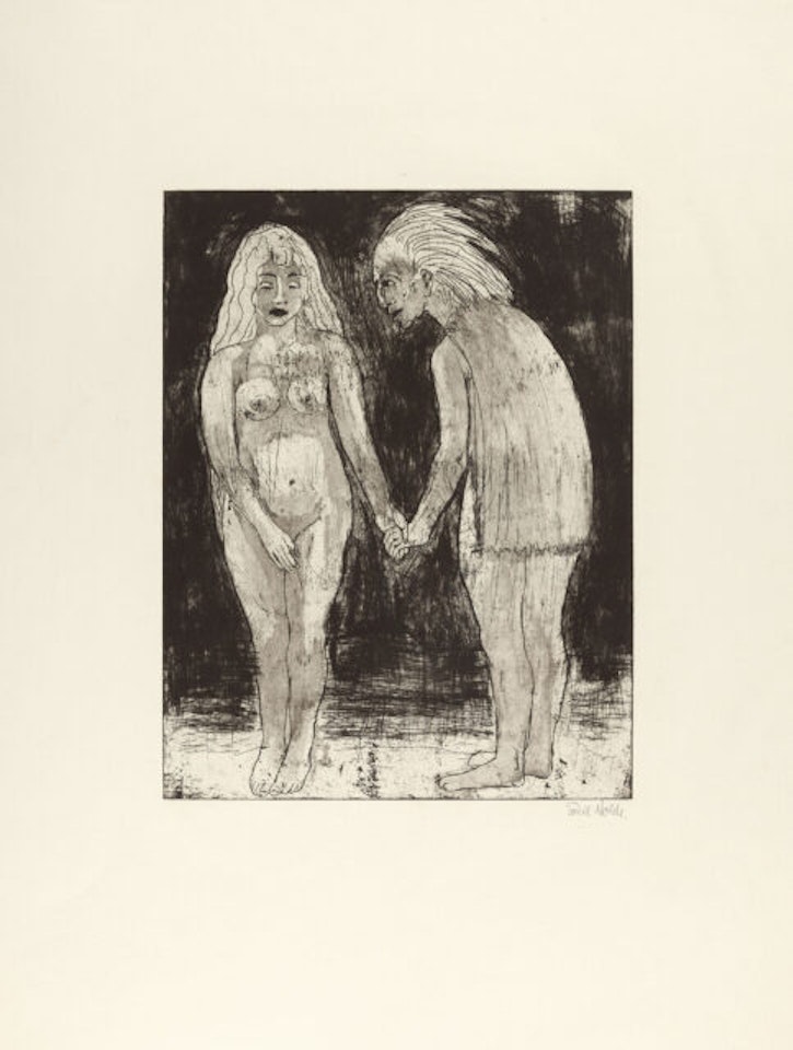 Young couple by Emil Nolde
