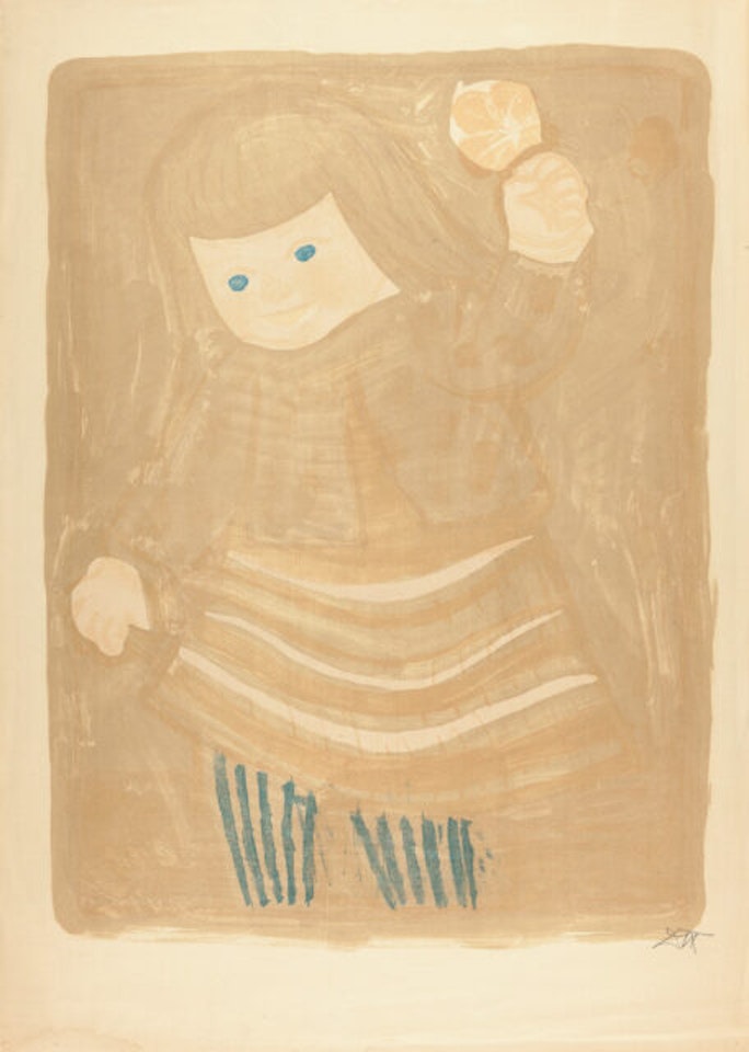 Bettina (with nasturtium flower) by Otto Dix