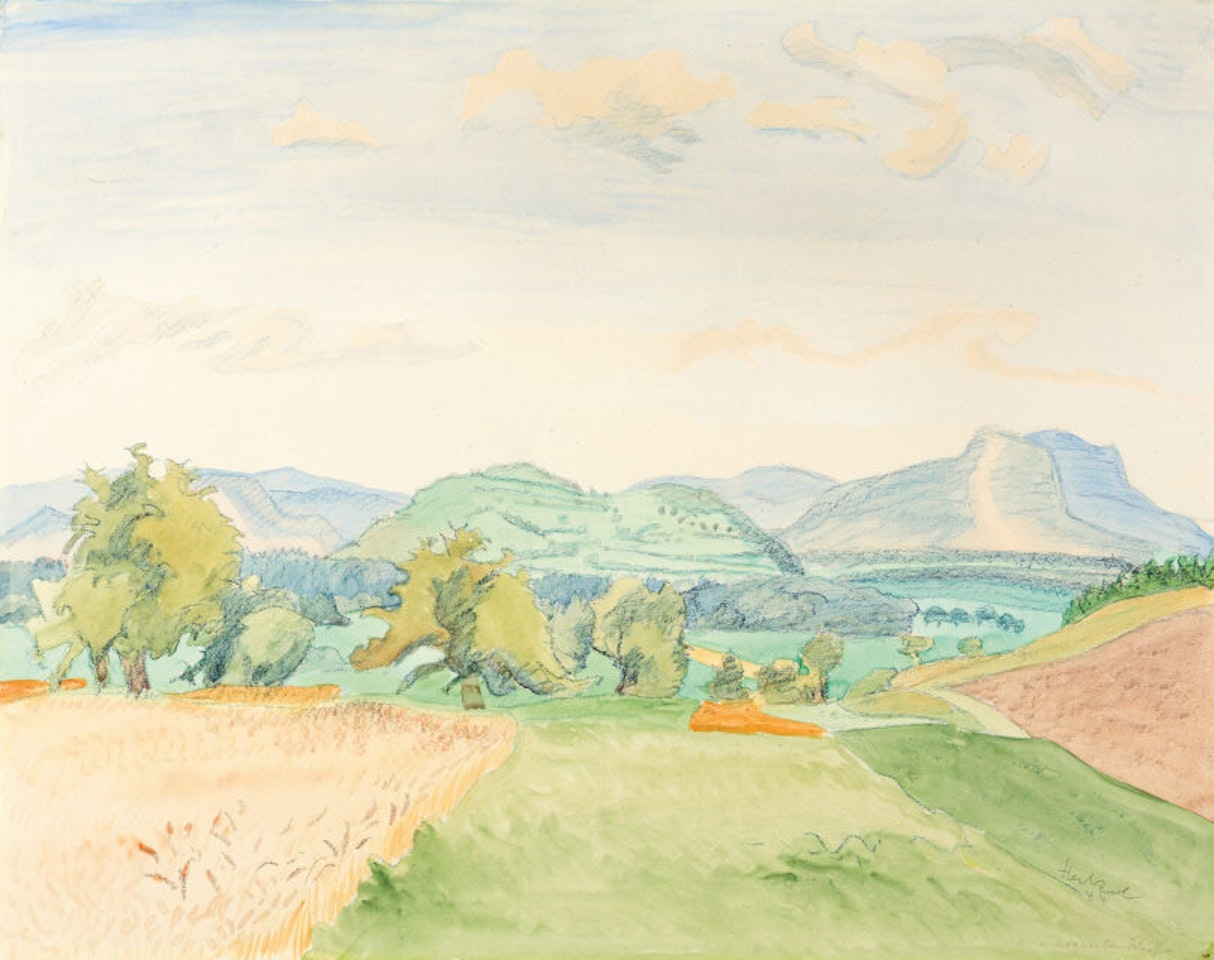 “Hegau landscape”. by Erich Heckel