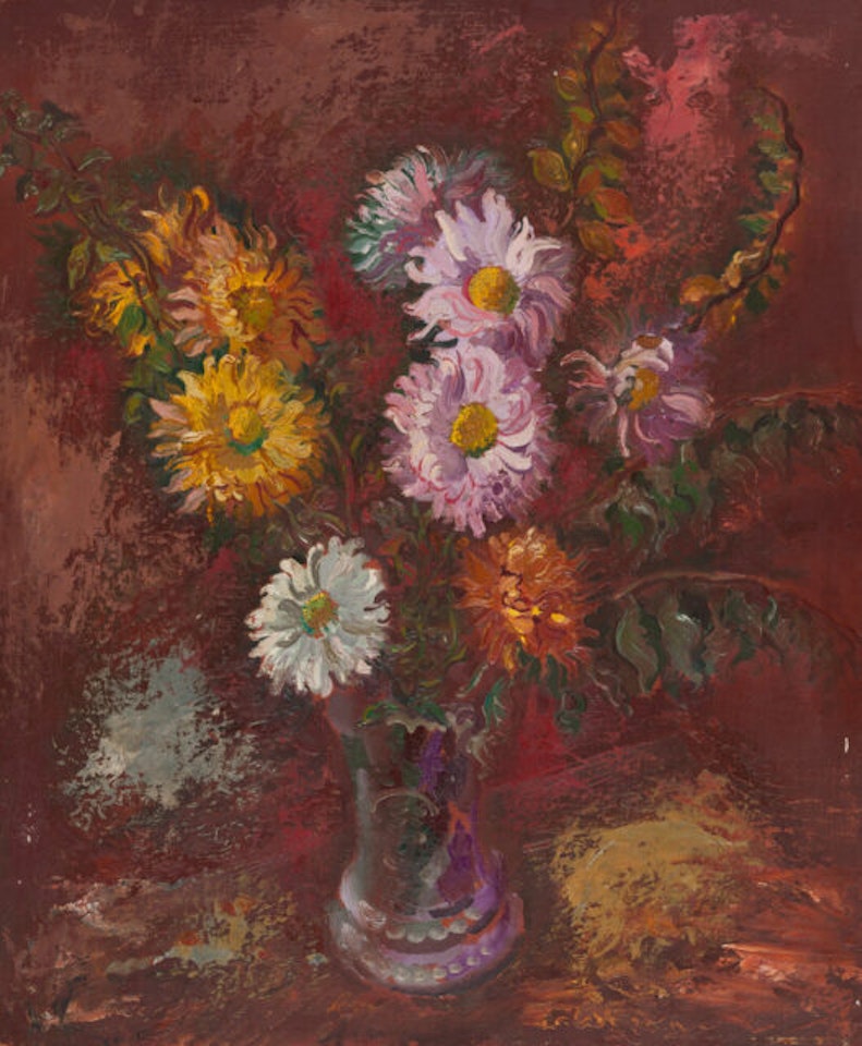 Flower still life by George Grosz