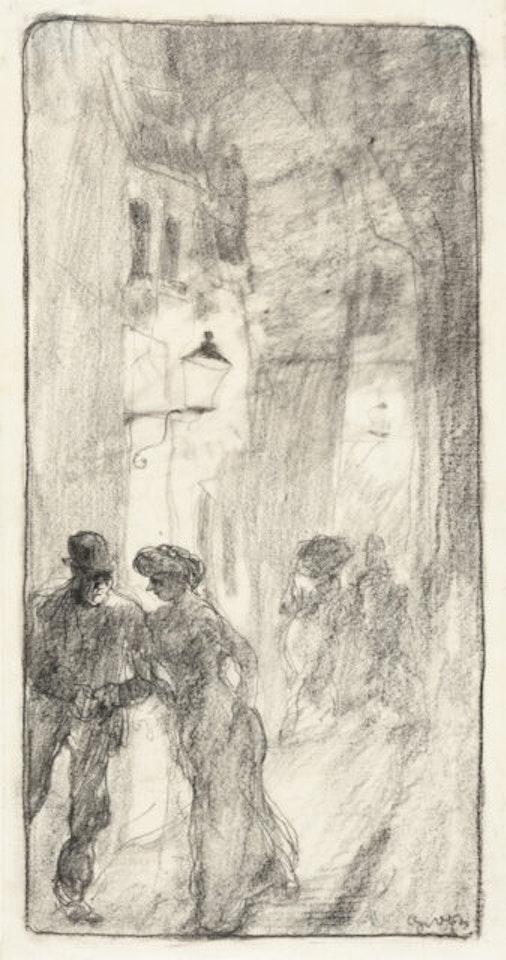 Night street by George Grosz