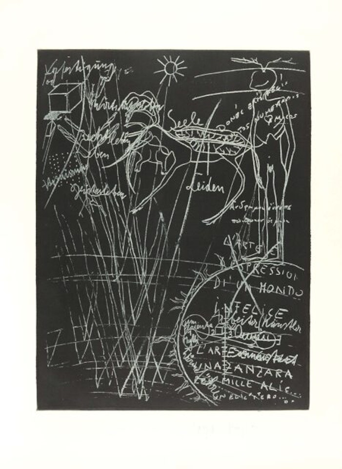 1 sheet from x L"arte è una zanzara dalle mille ali. by Joseph Beuys