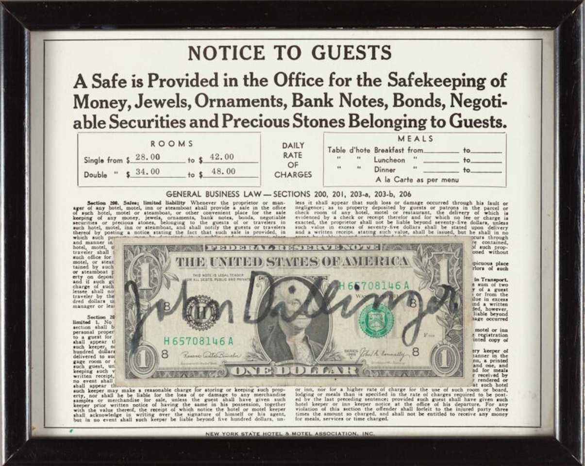 Notice to Guests. by Joseph Beuys