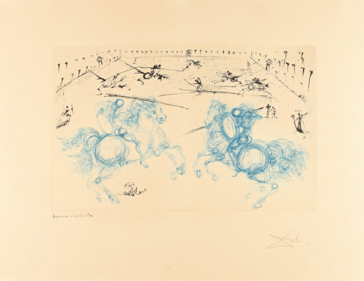 Combat de cavaliers from x Calderón. La Vie is a song by Salvador Dali