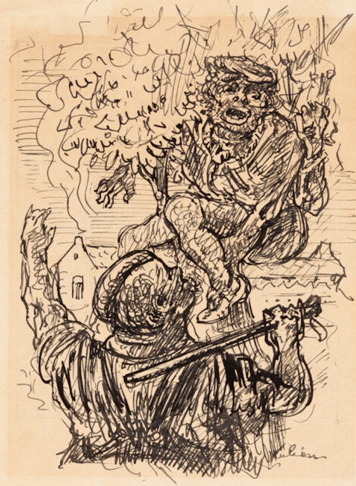 The man in the tree by Alfred Kubin